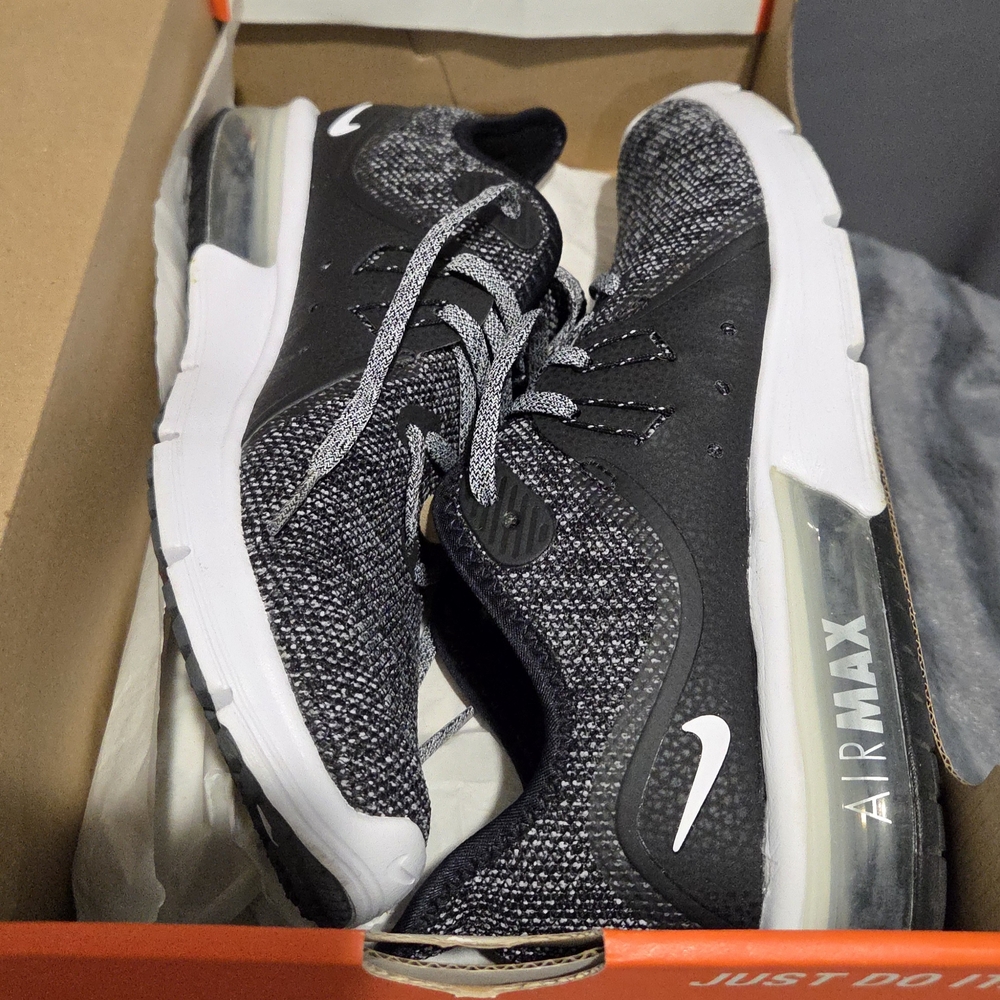 Nike Air Max Black and White Women's Shoes